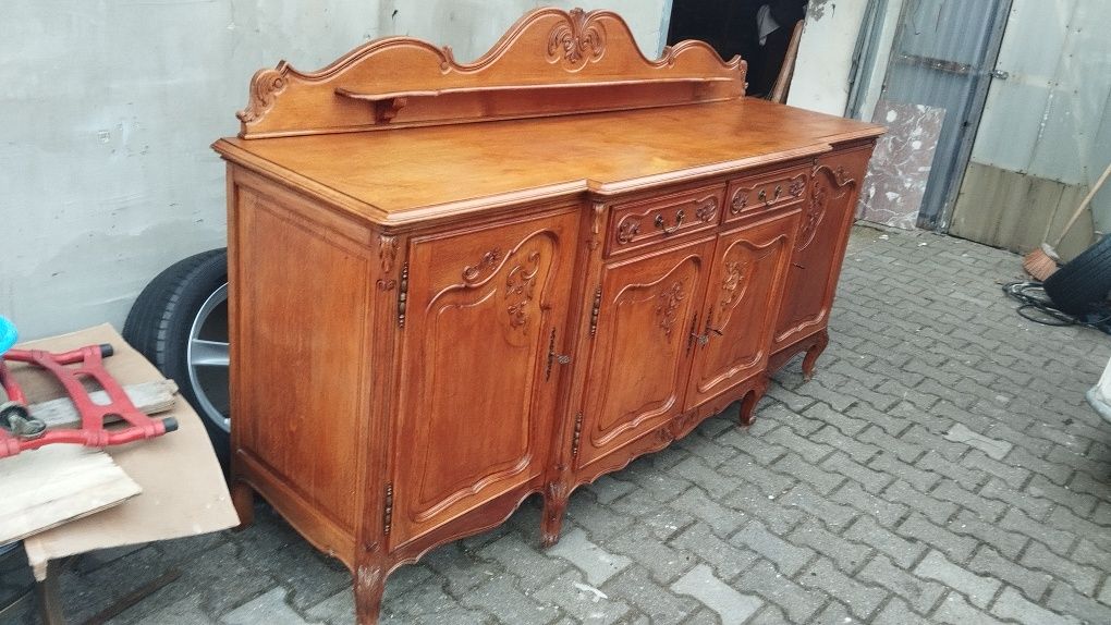 Piękna solidna komoda dębowa ludwik