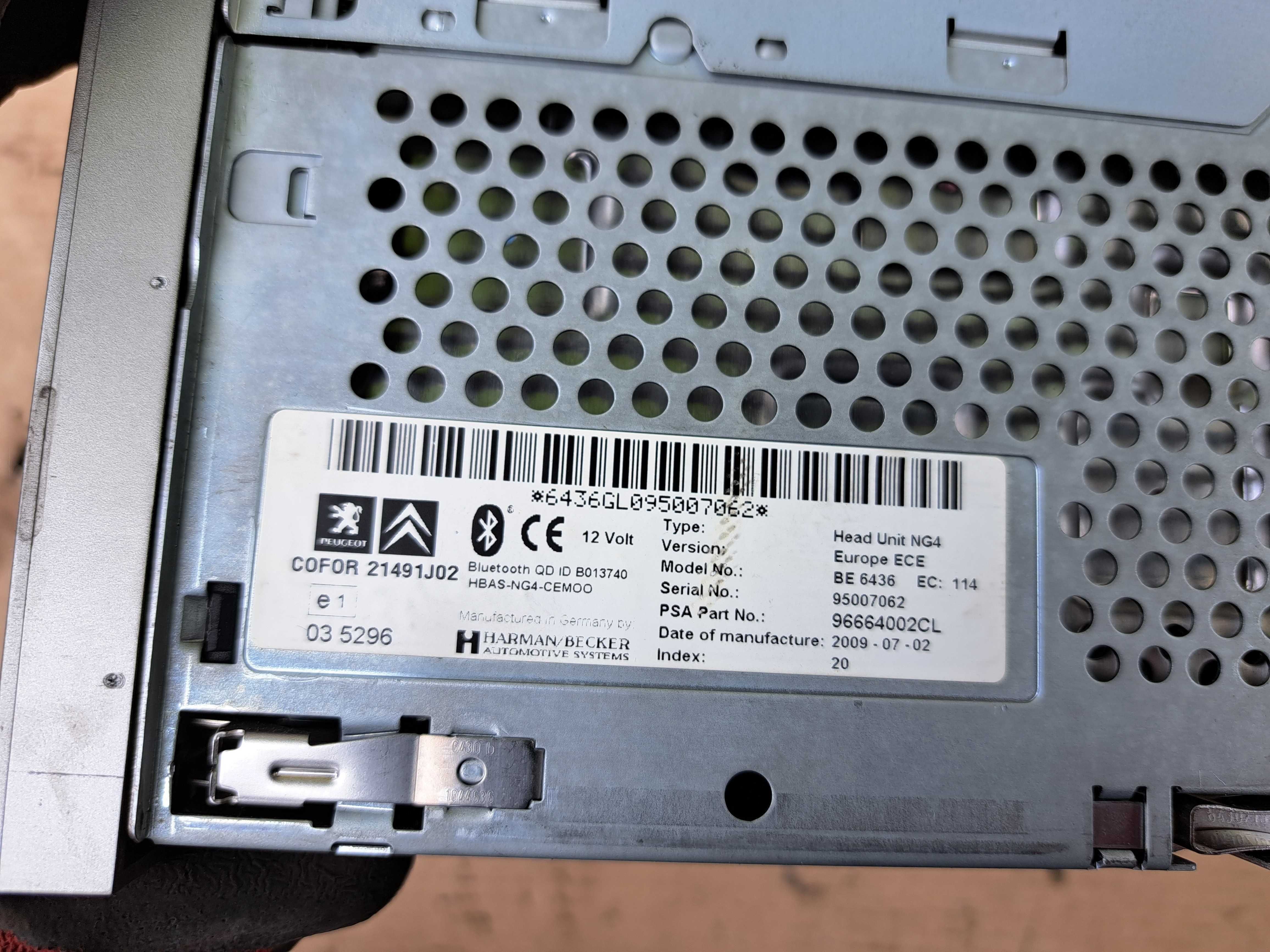 Radio GPS nawigacja fabryczna NG4 Citroen c5 iii x7