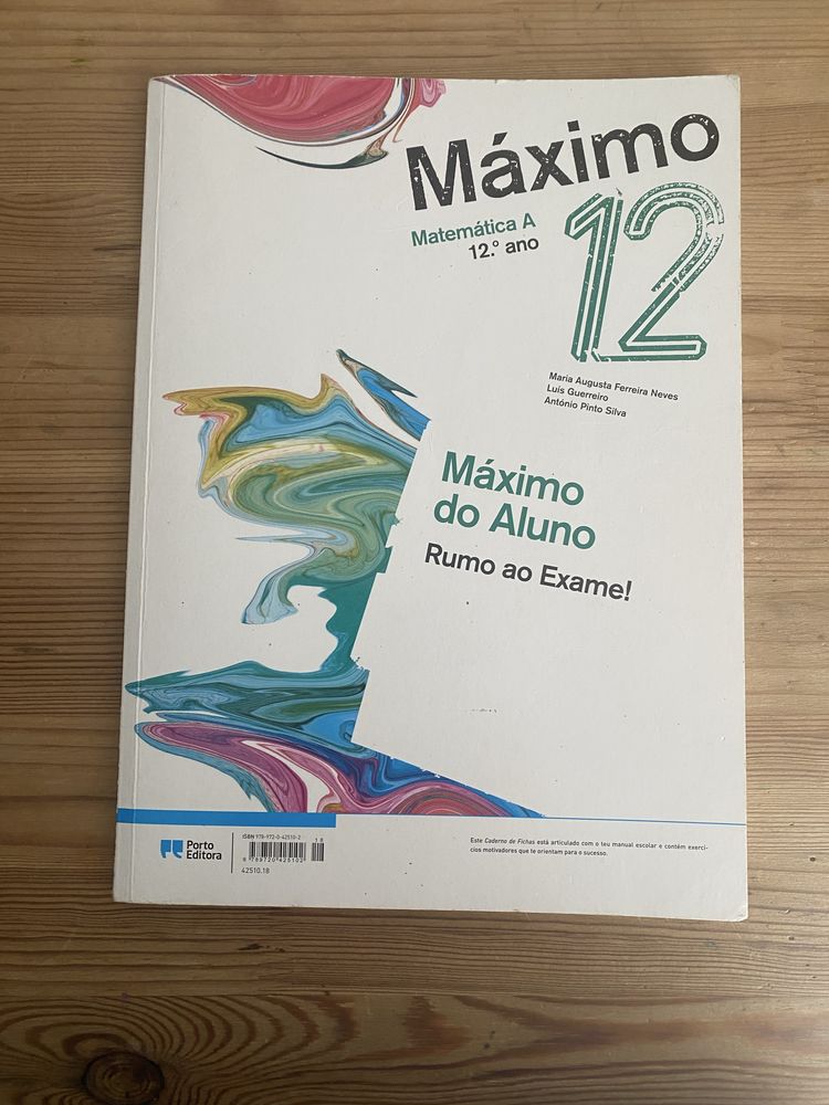 Caderno de atividades Matematica A Maximo 12
