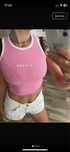 Crop top OLV o la voga MINTZ m barbie pink