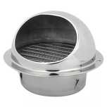 Grelha/Terminal de tubagem 120 mm em aço inox (novo)