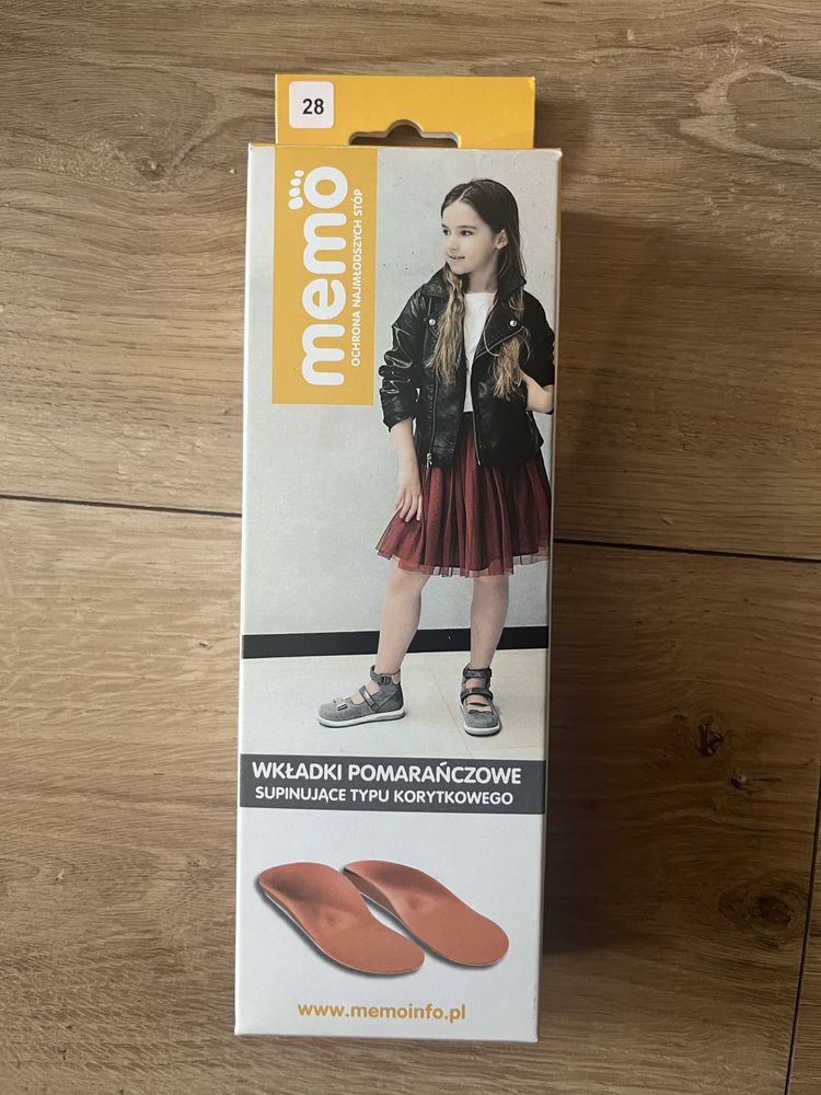 Wkładki Memo supinujace typu korytkowego.