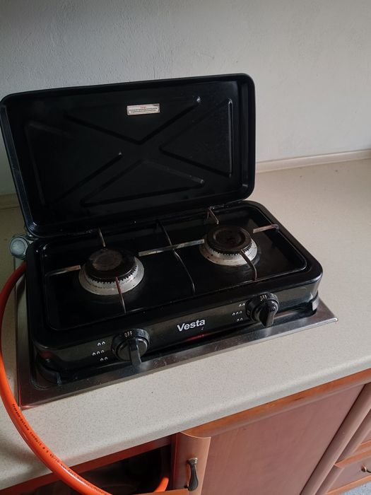 Kuchenka na gaz 2 palnikową plus butllanz reduktorem 5 kg