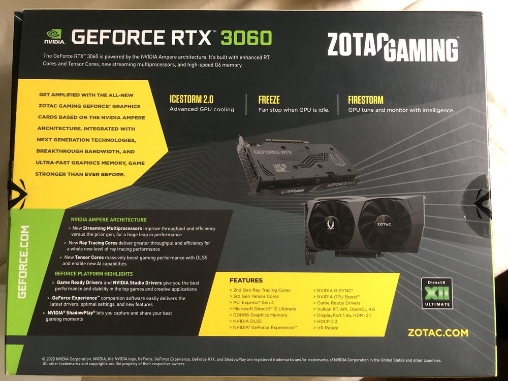 Placa gráfica Nvidea RTX 3060 12GB