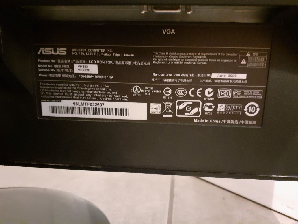 Monitor ASUS VH222D