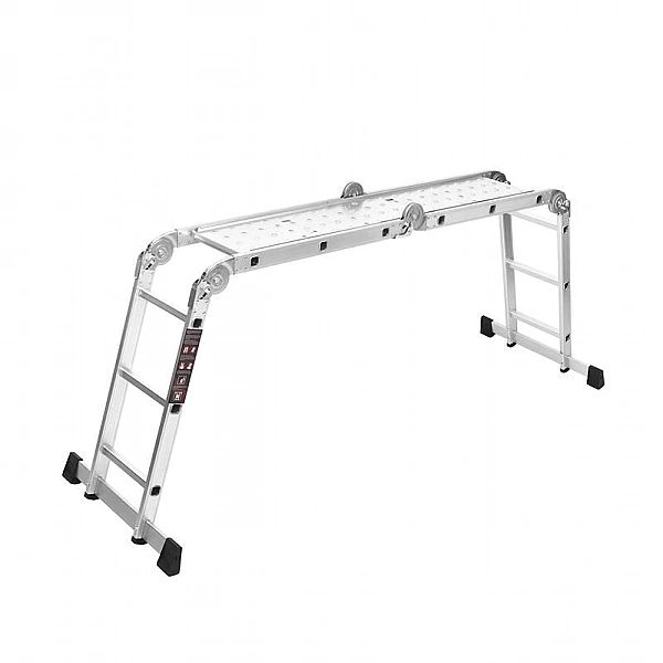 Drabina Aluminiowa Z Platformą 4X3 Profesjonalna Stabilna 346Cm Kd4070