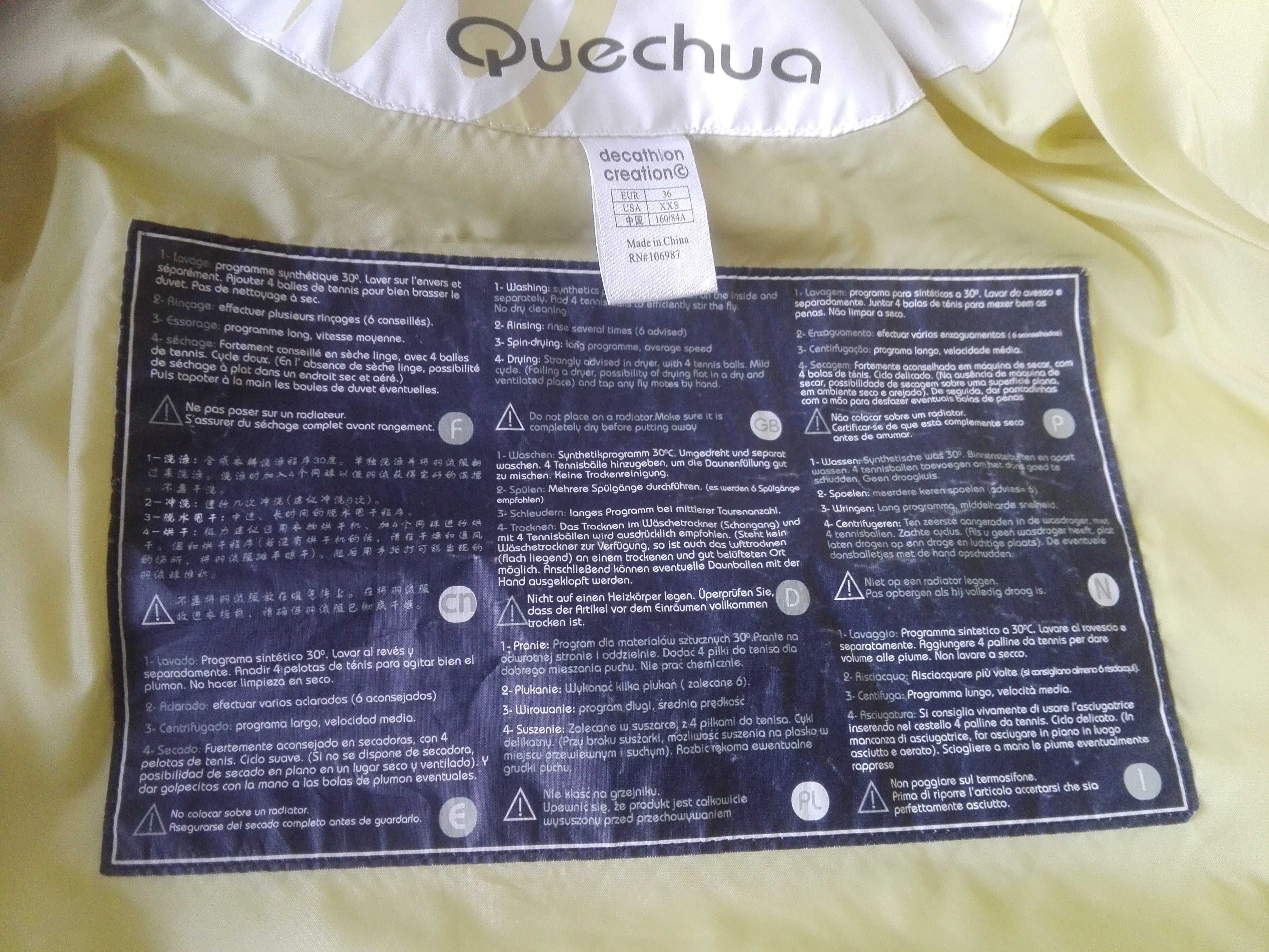 Kurtka puchowa Quechua - S/XS