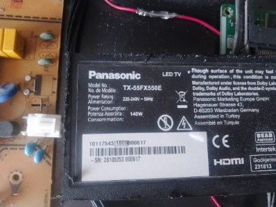 Części do PANASONIC TX-55FX550E Płyta główna, zasilacz, głośniki