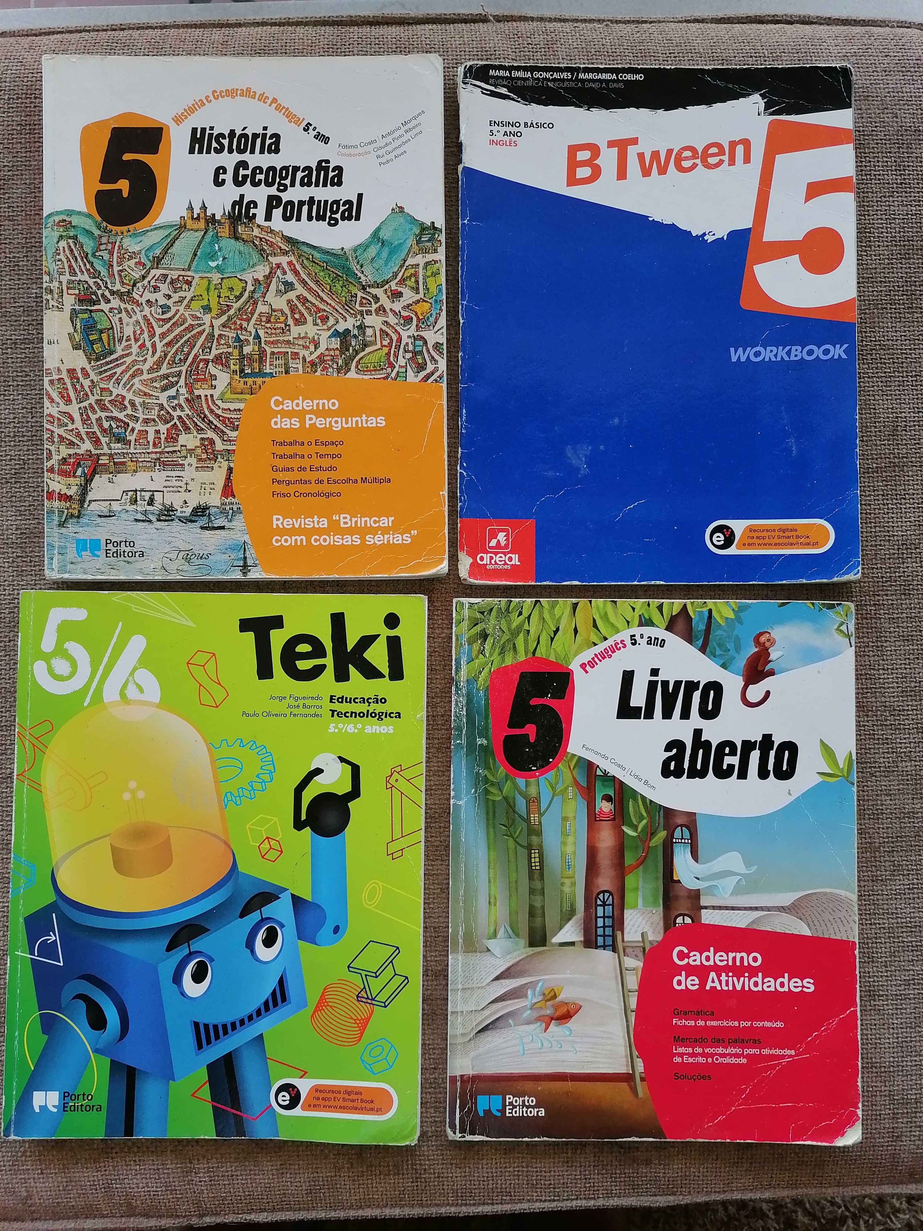 Cadernos de atividades/de Perguntas das disciplinas 5.º/ 6.ºAno