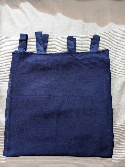 Firanka, zasłonka, kotara granatowa