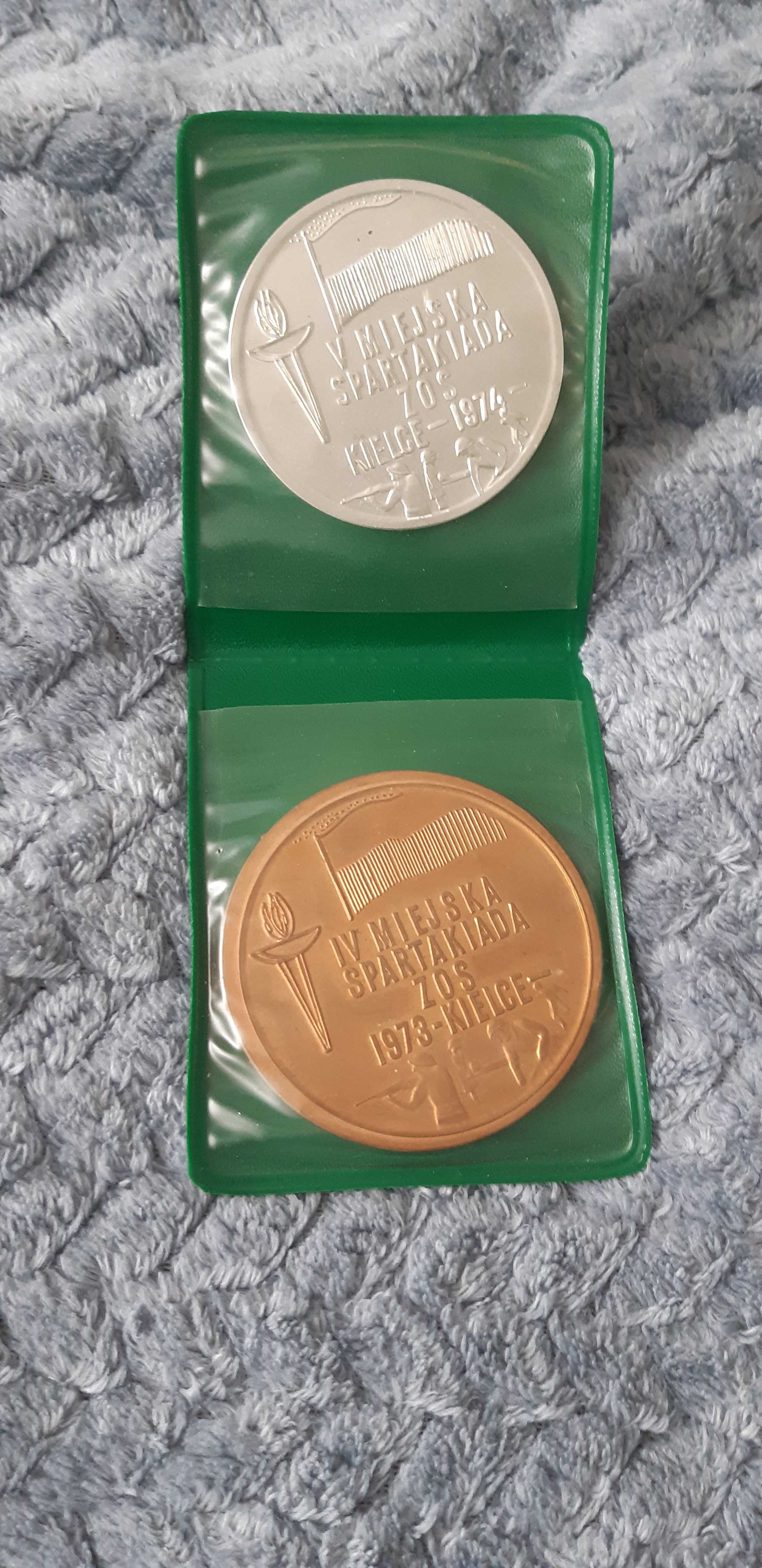 2 medale Miejska Spartakiada Kielce 1973 i 1974