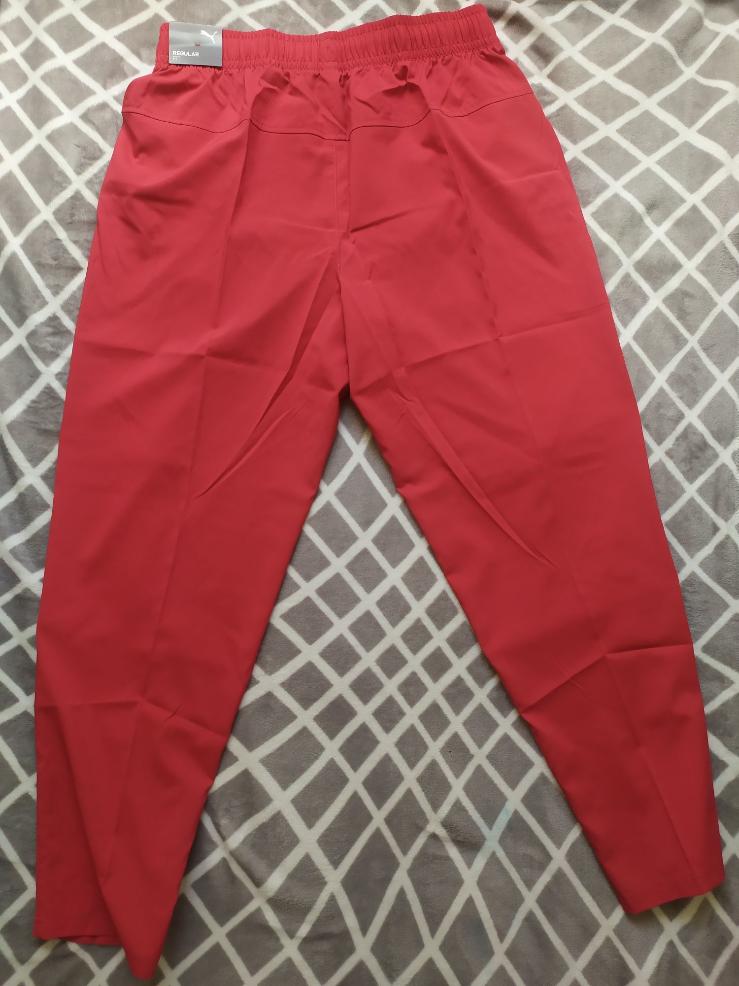 Męskie spodnie czerwone Puma Train Tech joggersy z tkaniny L