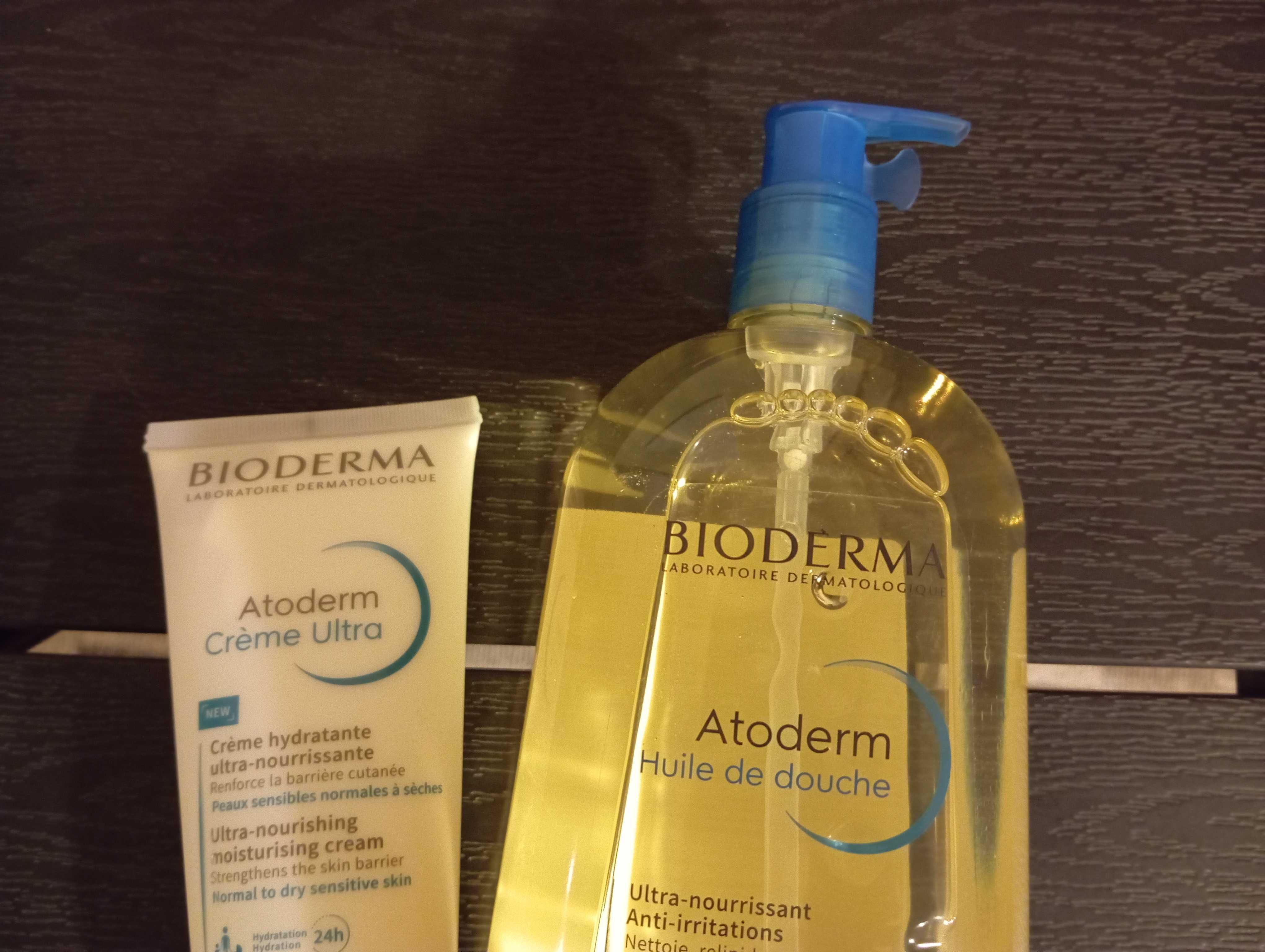 Bioderma zestaw Atoderm olejek i krem