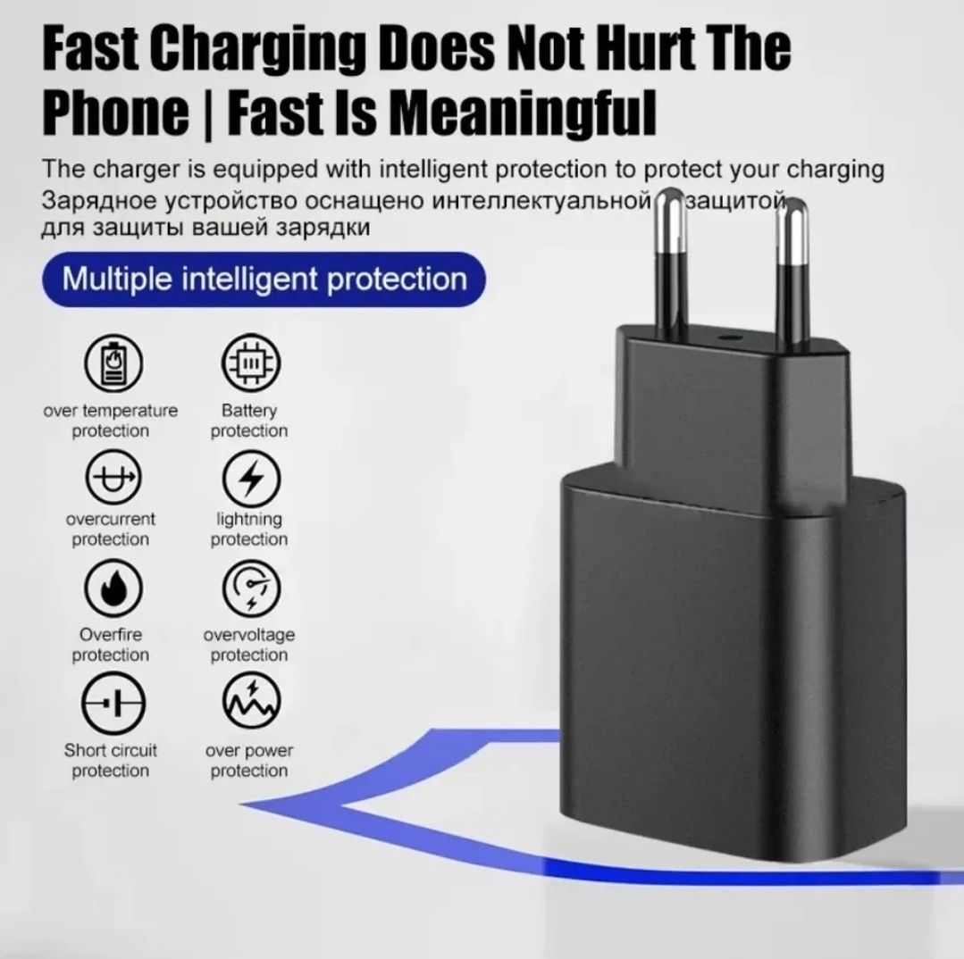 Ładowarka do Samsunga 45W +  Kabel USB C kolor czarny fast charging