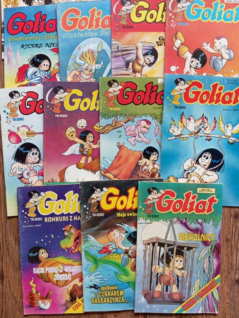 Komiksy Goliat-19 sztuk + gratis
