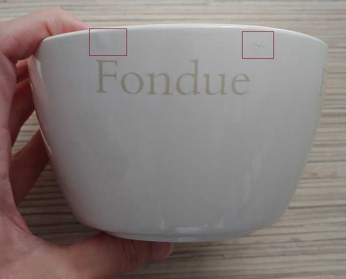 Ceramiczny zestaw fondue podgrzewacz Home & You 4 widelczyki + GRATISY