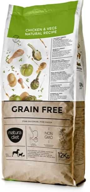 Ração para cães super premium e sem cereais - Linha Natura Diet