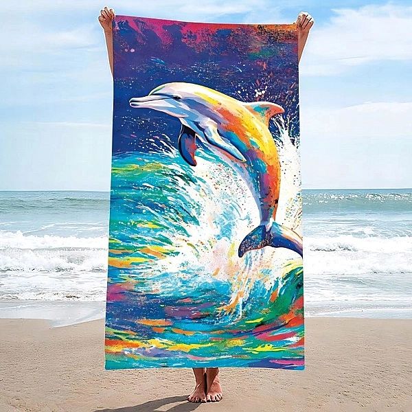 Ręcznik plażowy HOLIDAY SZYNKOSCHNĄCY mikrofibra kolorowy 100x180