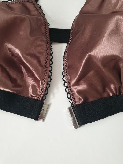 Komplet bielizny damskiej seksowny stylowy kolor mokko rozmiar M