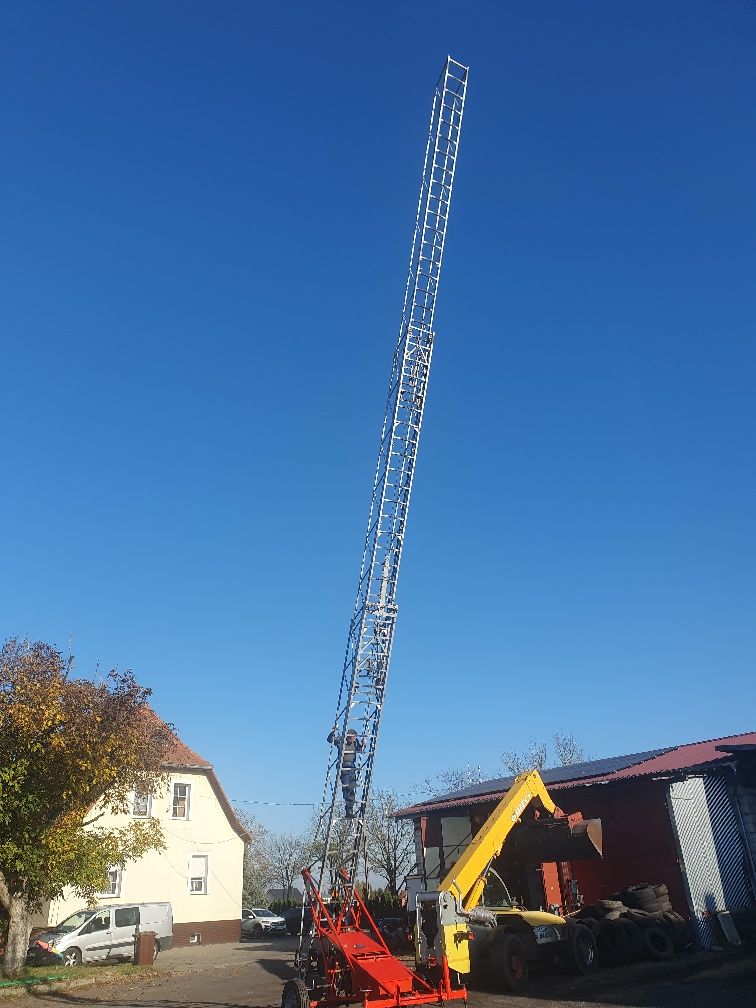 Drabina. 18m na kołach