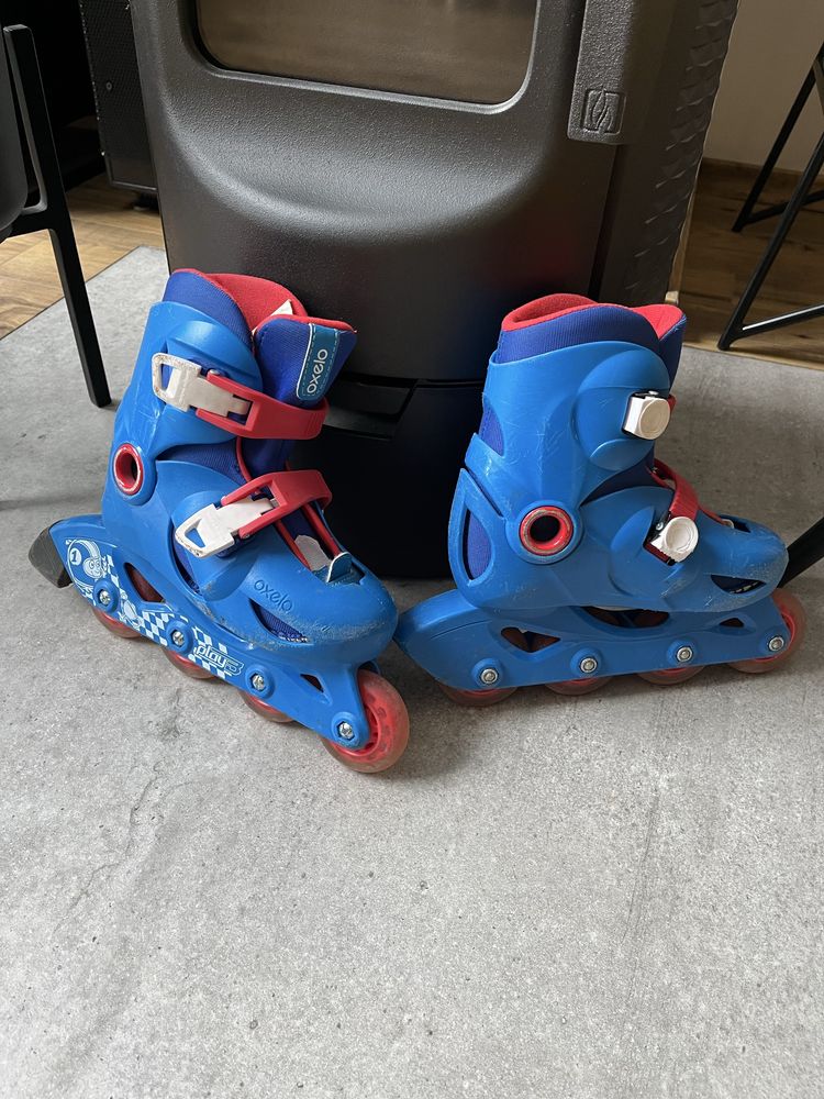 Rolki dziecięce Decathlon Oxelo 28 29 30 niebieskie