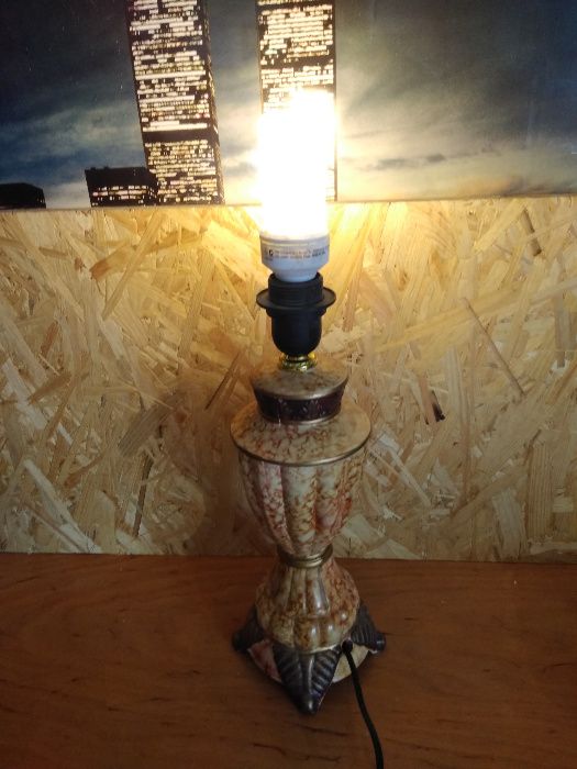 Stara ceramiczna lampka lampa zabytek PRL