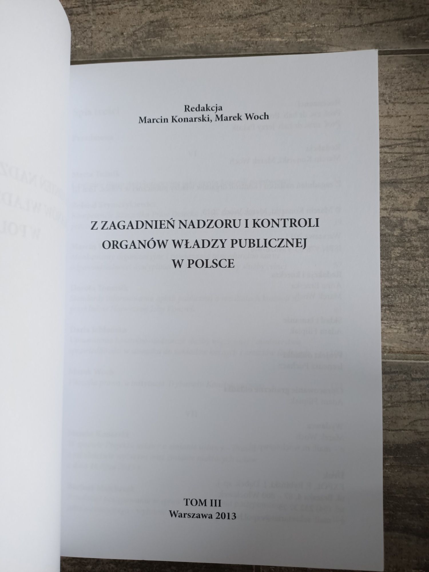 Z zagadnień nadzoru i kontroli organów władzy publicznej w Polsce t.3