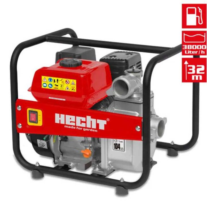 Мотопомпа бензиновая HECHT 3635 / 4-тактний двигун, 1-циліндровий