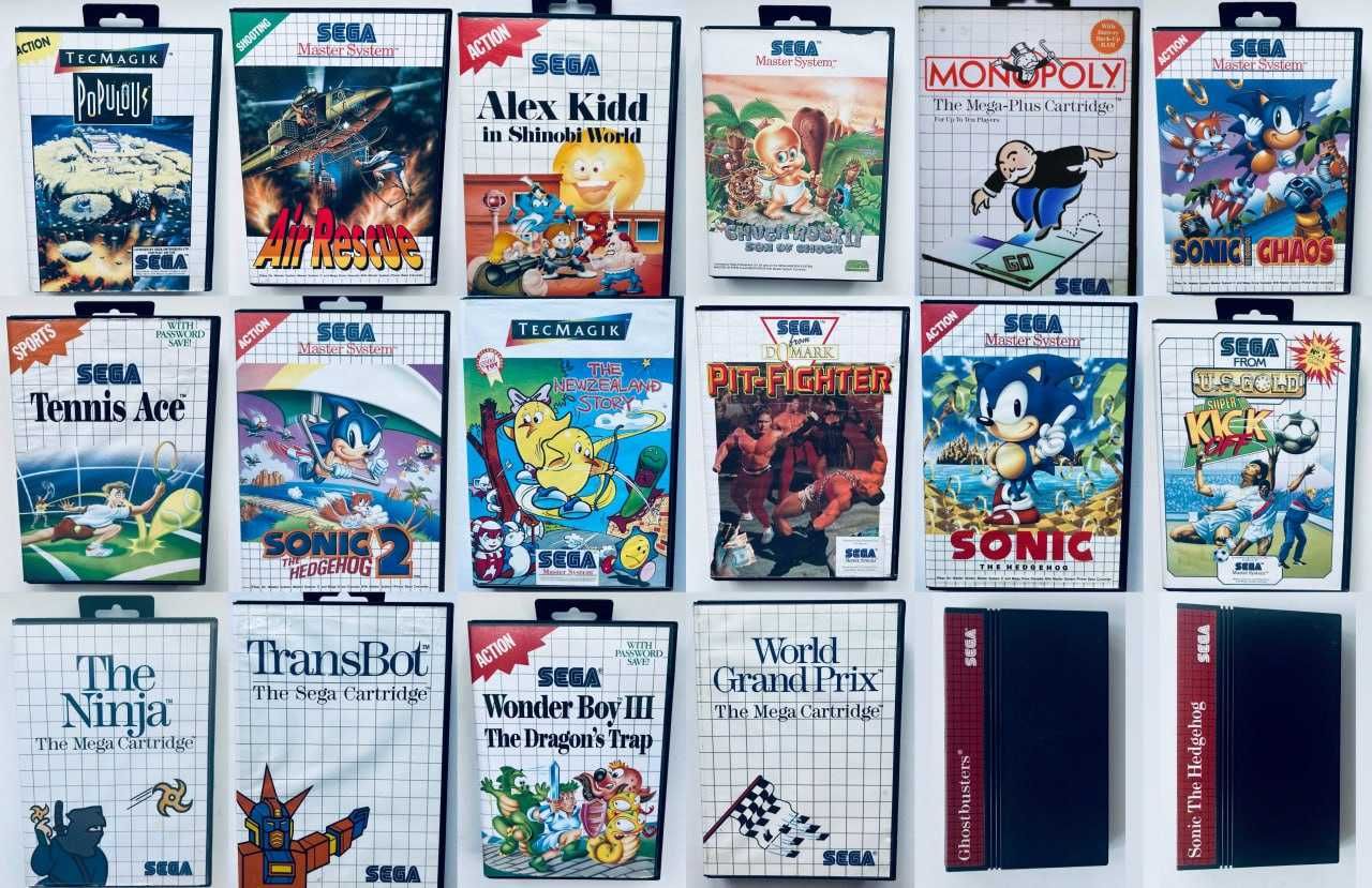 Ігри Dreamcast, Saturn, Game Gear, Genesis, Mega Drive, Master System