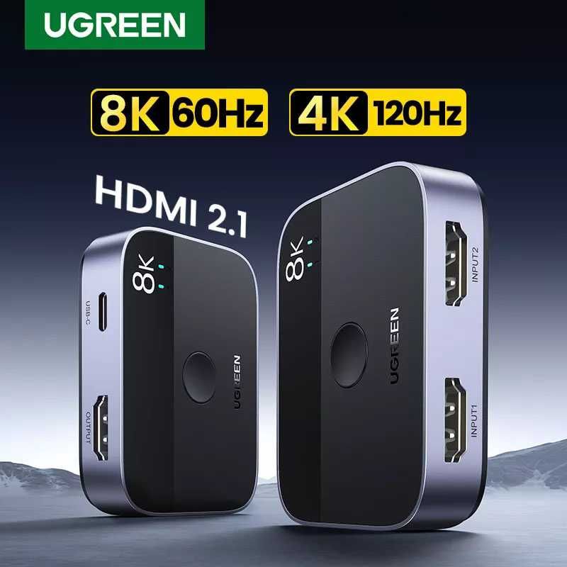 UGREEN HDMI 2.1 Switch HDMI Переключатель 8K 60Hz 4K 144Hz 1080P 240Hz