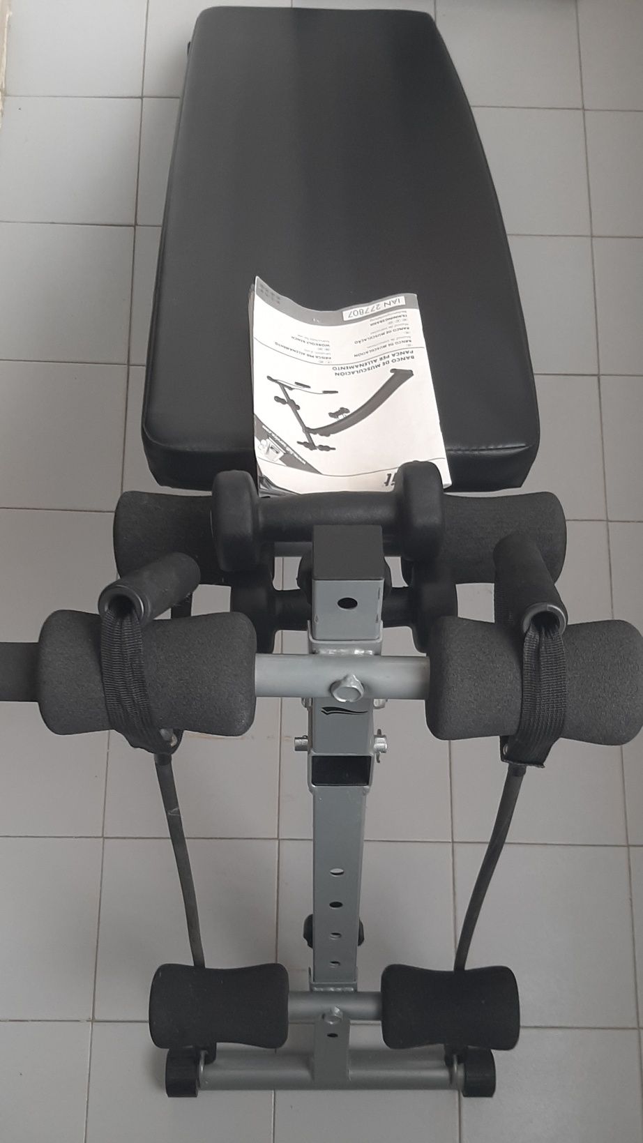 Banco de exercício e musculação