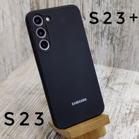 Чехол Silicone Case Full на Samsung S23/ S23+ Микрофибра. Софттач