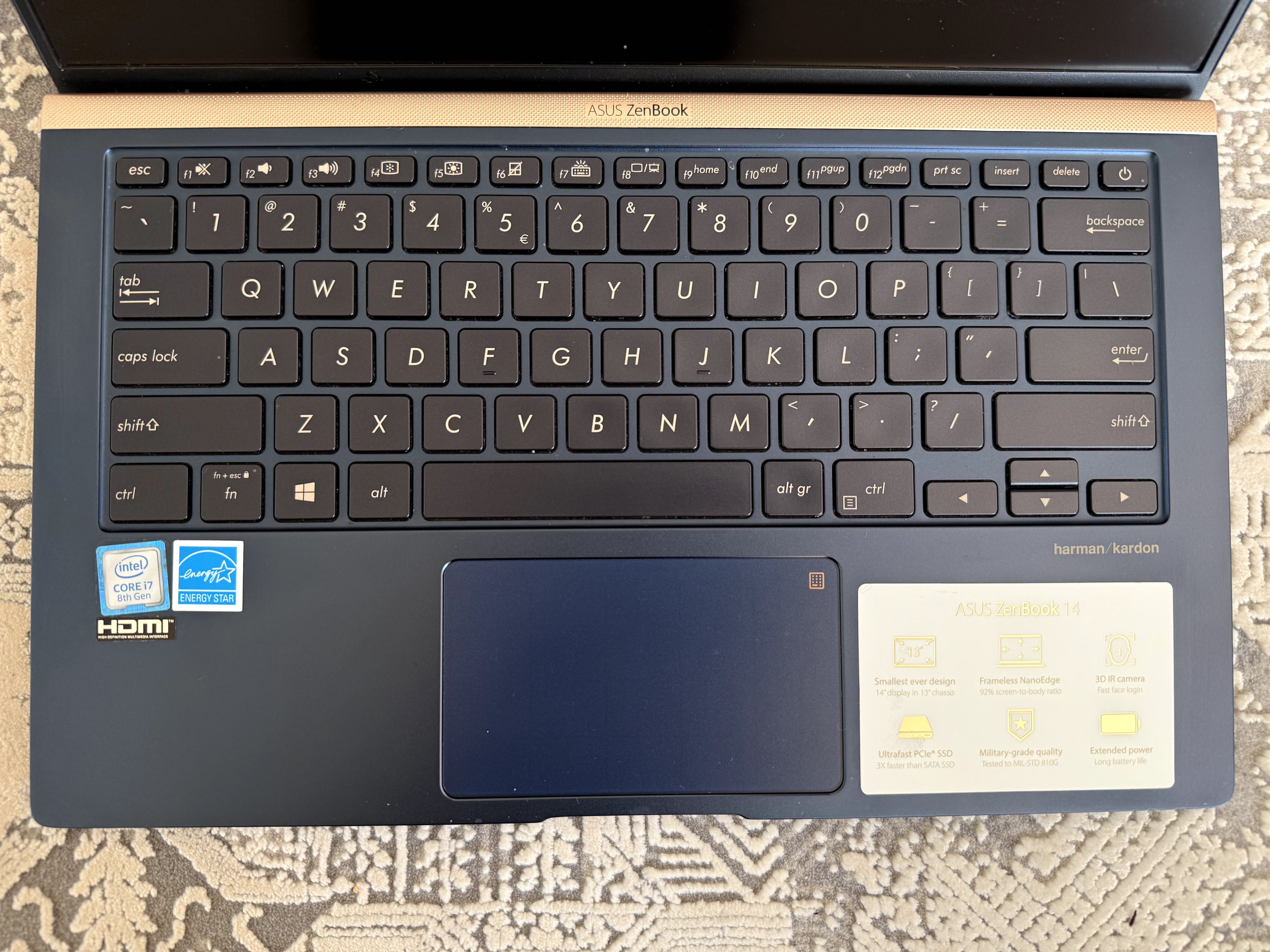 Laptop Asus Zenbook 14 UX433FA i7 | 16GB RAM | 512GB SSD