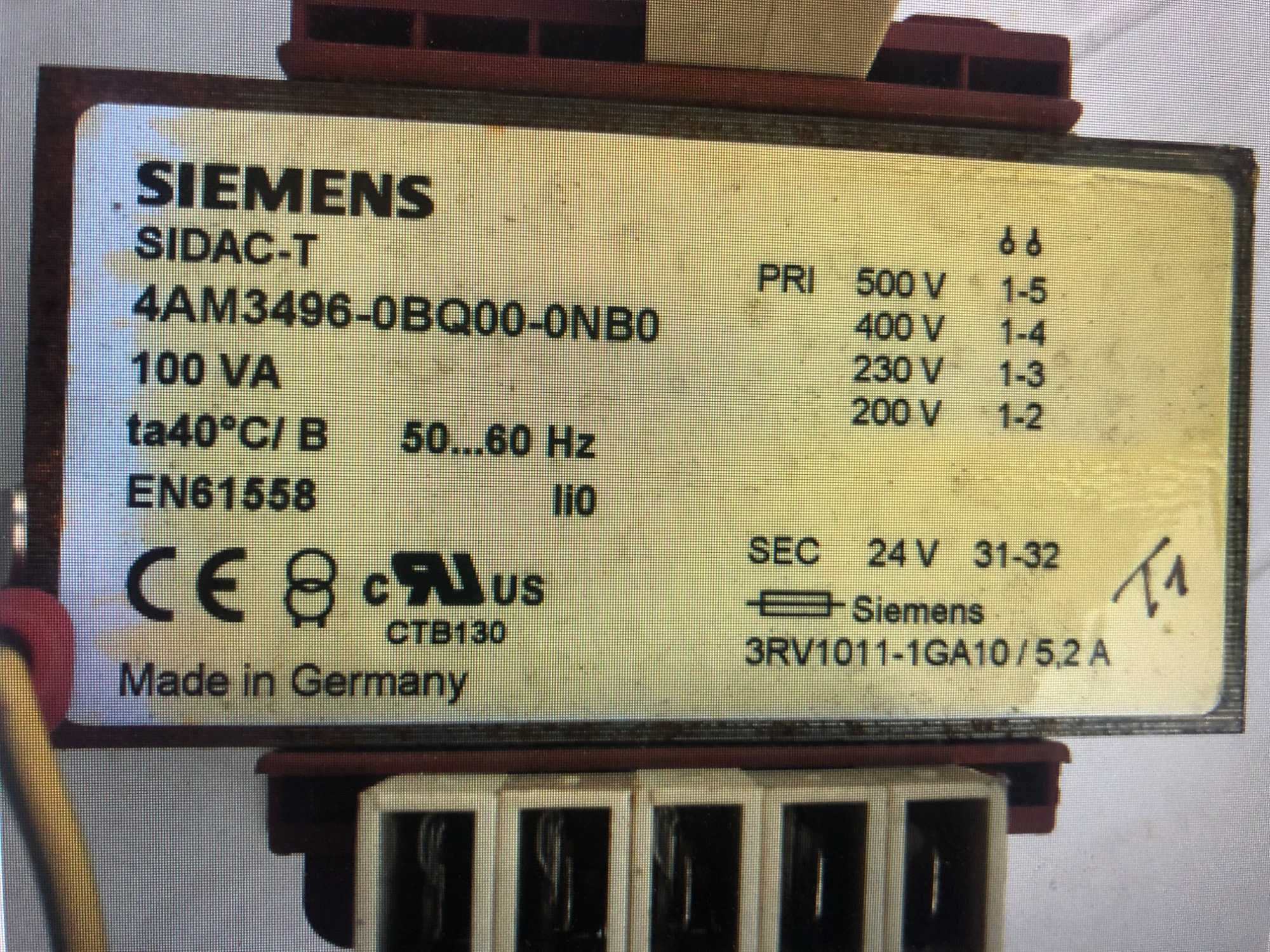 Transformator SIEMENS  230, 400, 500, /24V/225W