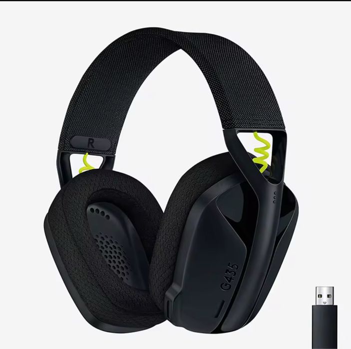 Навушники Logitech G435  бездротові, для пк легкі, з якісним звуком