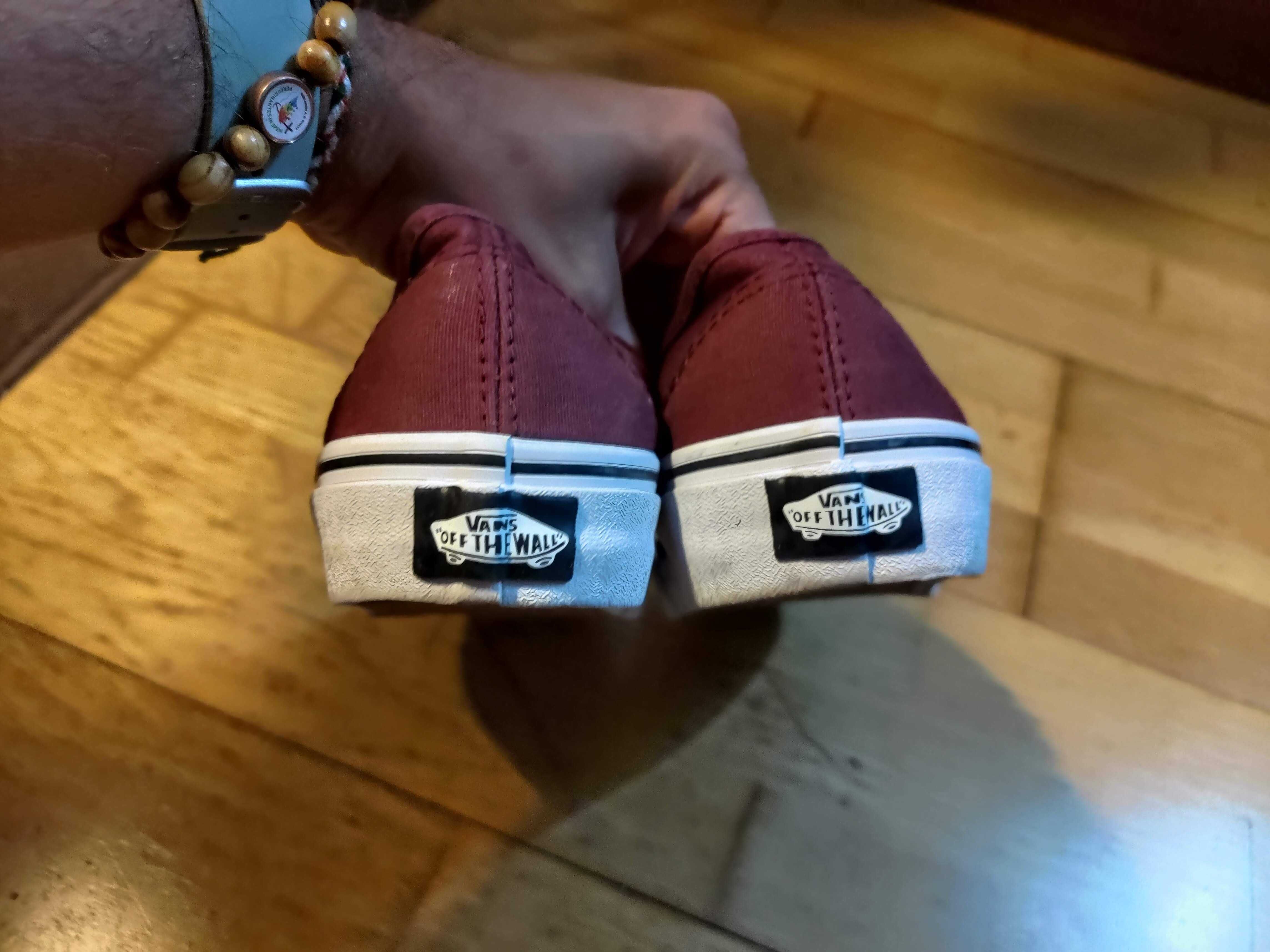 Vans Vermelho Bordeaux – Ténis/Sapatilhas Originais – Tamanho: 41.5