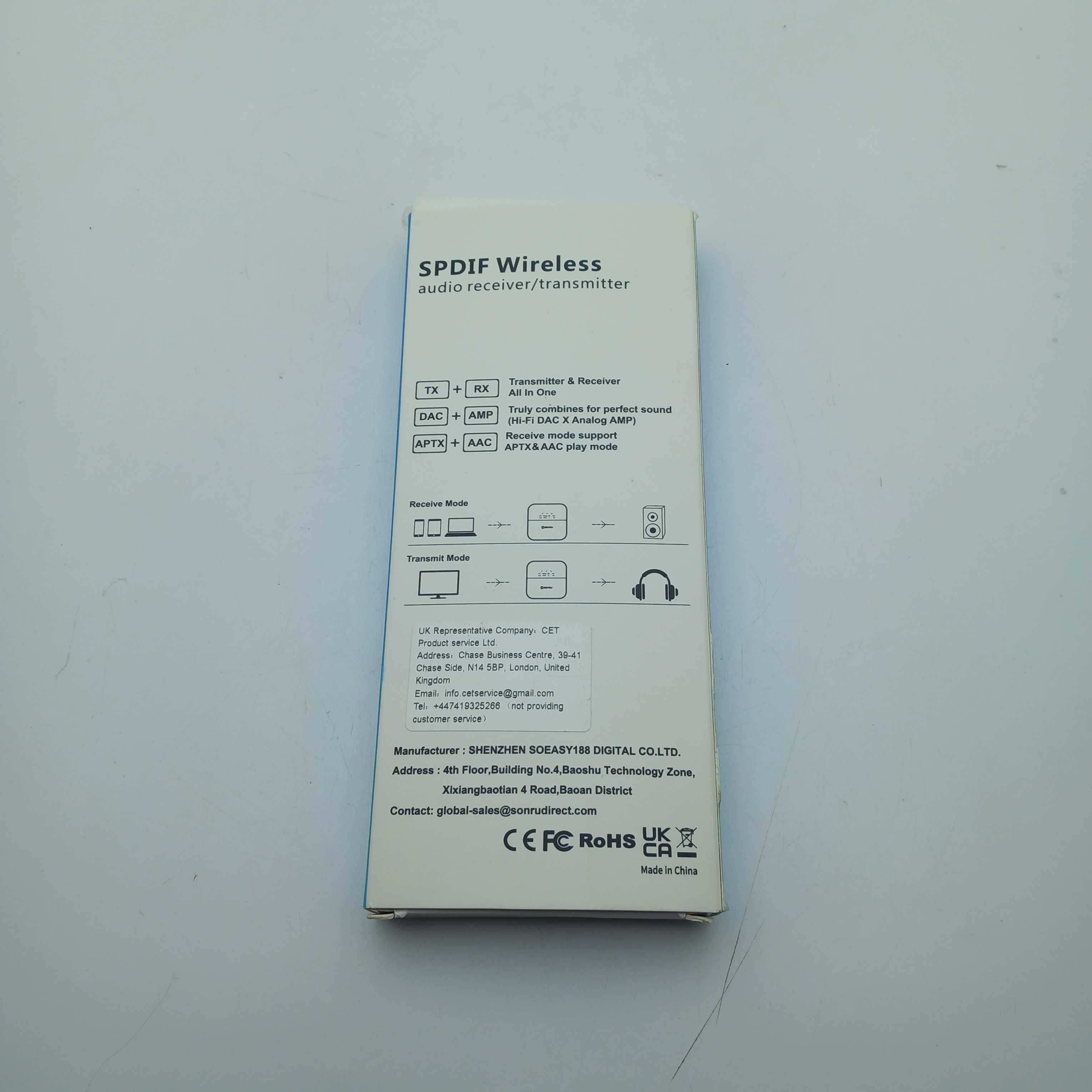 Adapter Bluetooth SONRU BT1002S