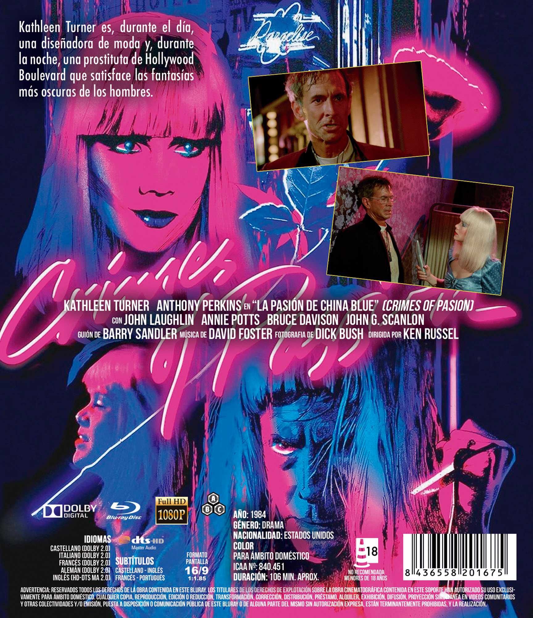 La Pasión De China Blue/As Noites de China Blue (Blu-Ray)
