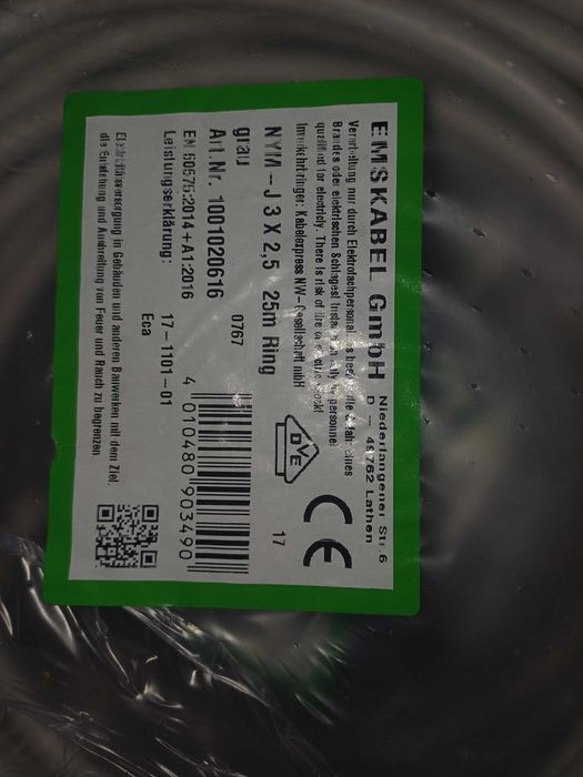 Kabel 3x1,5 Polski producent