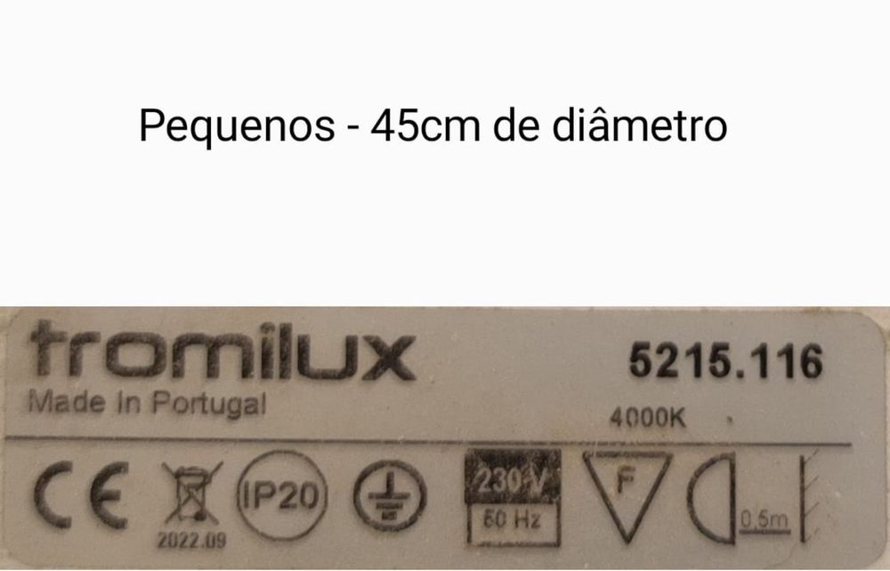 Luminaria suspensa led Tromilux