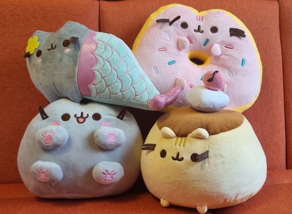 Пушин з лапками, пушин рожевий пончик, Великі 20см на 20 см.pusheen ca