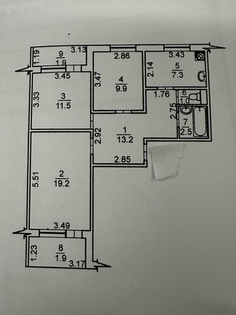 Продам 3 к.кв. 5/10, 69 кв.м., по ул. Ген. Свиридова, район ЭкоМаркета