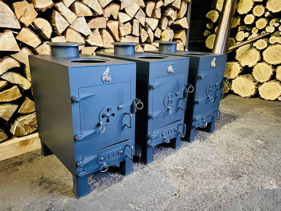 !Розпродаж! Буржуйка - піч на 30 м² посилена 5 мм / печь буржуйка