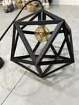 Lampa sufitowa loft 30 cm czarna