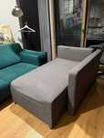 IKEA BYGGET Łóżko pojedyncze 91x149 Ciemnoszary