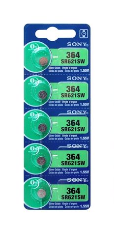 Nowe baterie srebrowe Sony 364 1,55V SR621SW V364 SR60 SR621 AG1