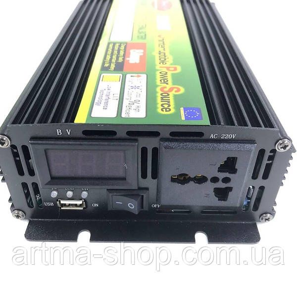 Інвертор Wimpex 12V-220 V 3200 W є функція UPS + зарядка 8А