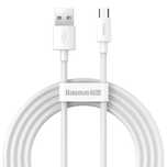 Kabel Micro USB Baseus 2,1 A 1,5m White TZCAMZJ-02 2 sztuki