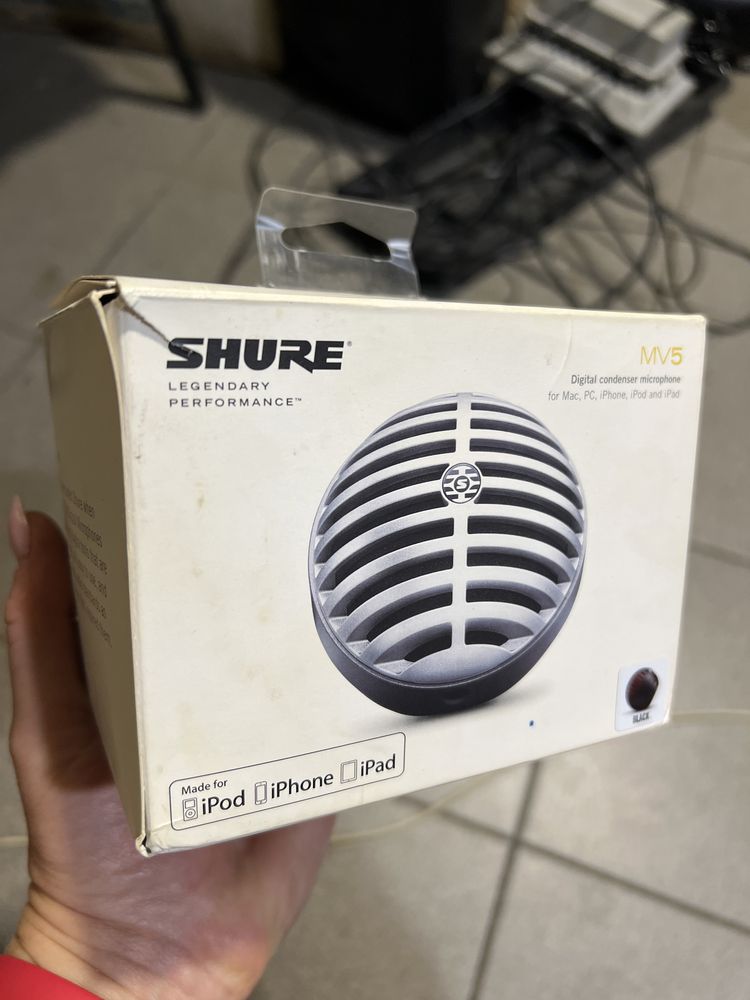Shure MV5-LTG микрофон блогера