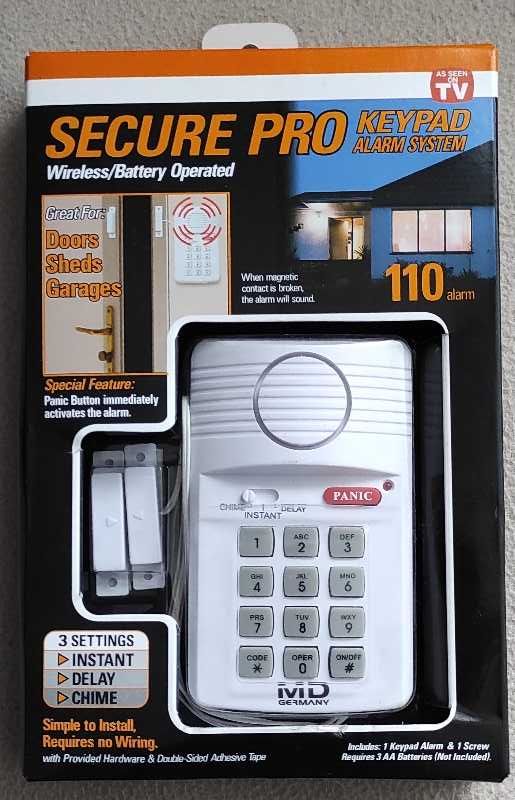 Alarm secure pro keypad alarm system